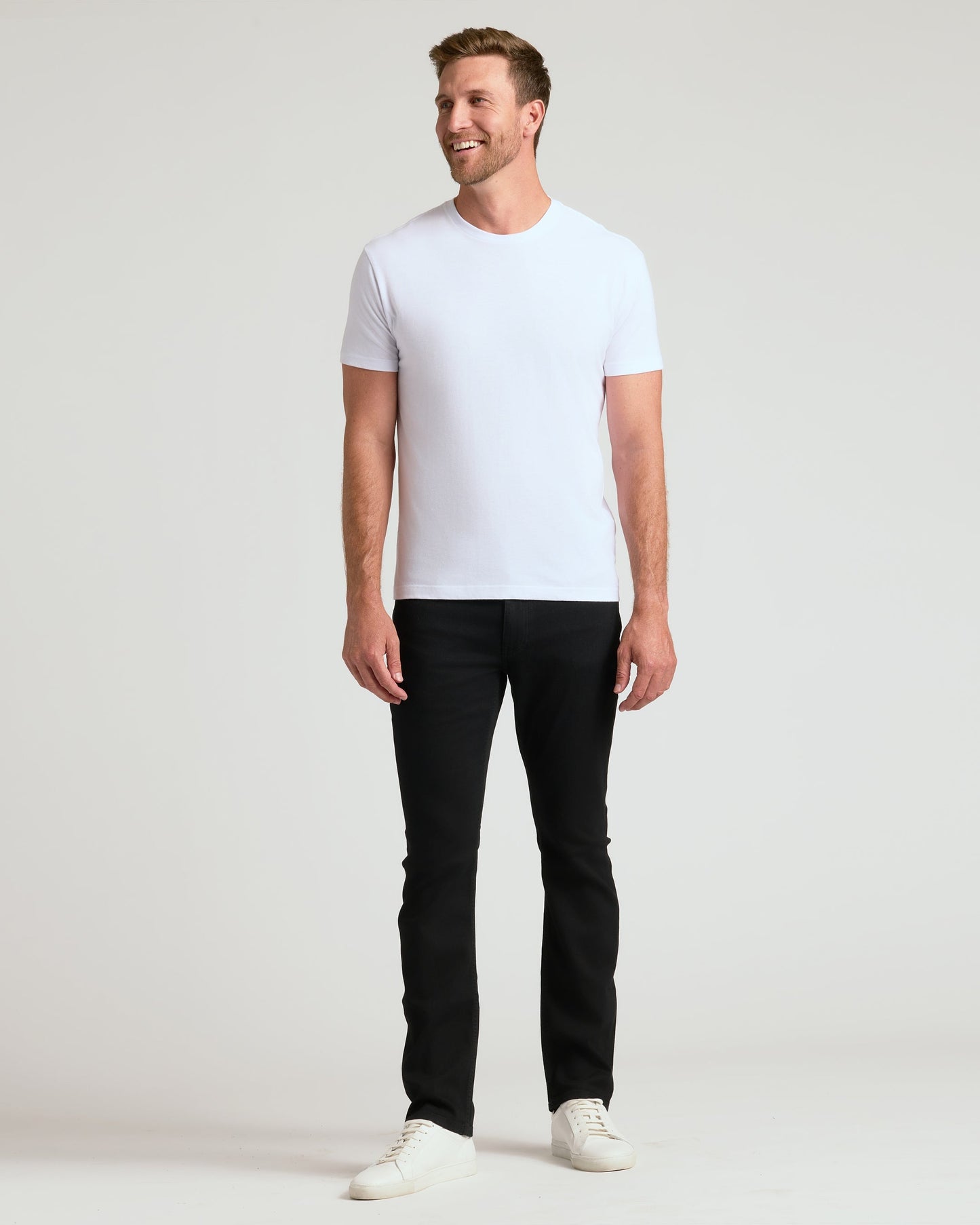 Set of 3 Round Neck T-Shirts - White