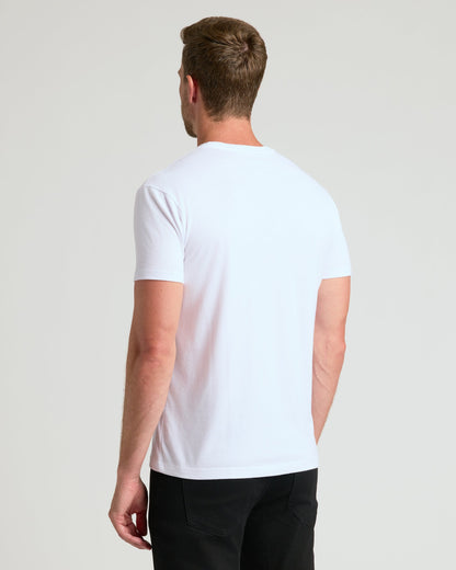 Set of 3 Round Neck T-Shirts - White