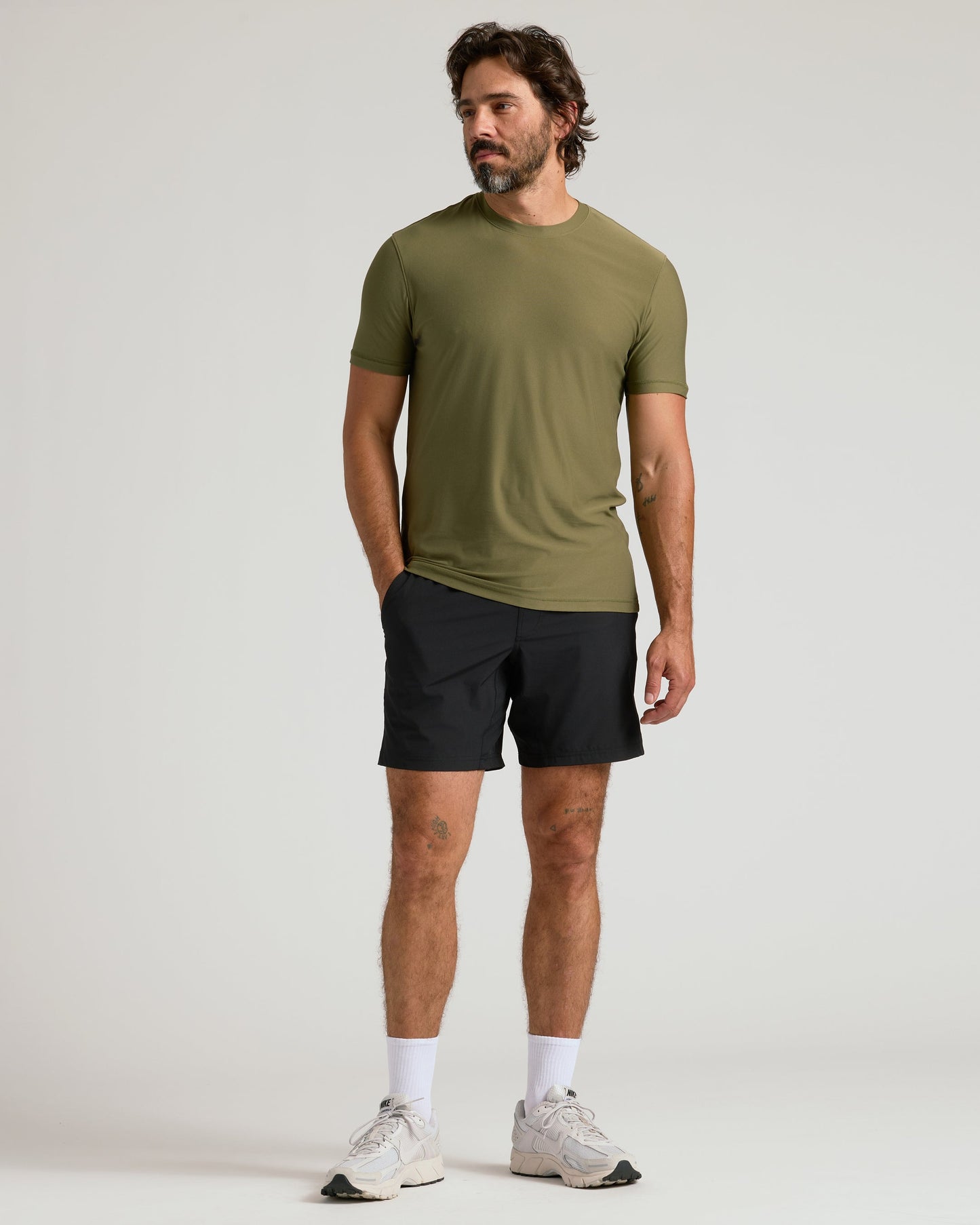 Classic Round Neck T-Shirt - Military Green