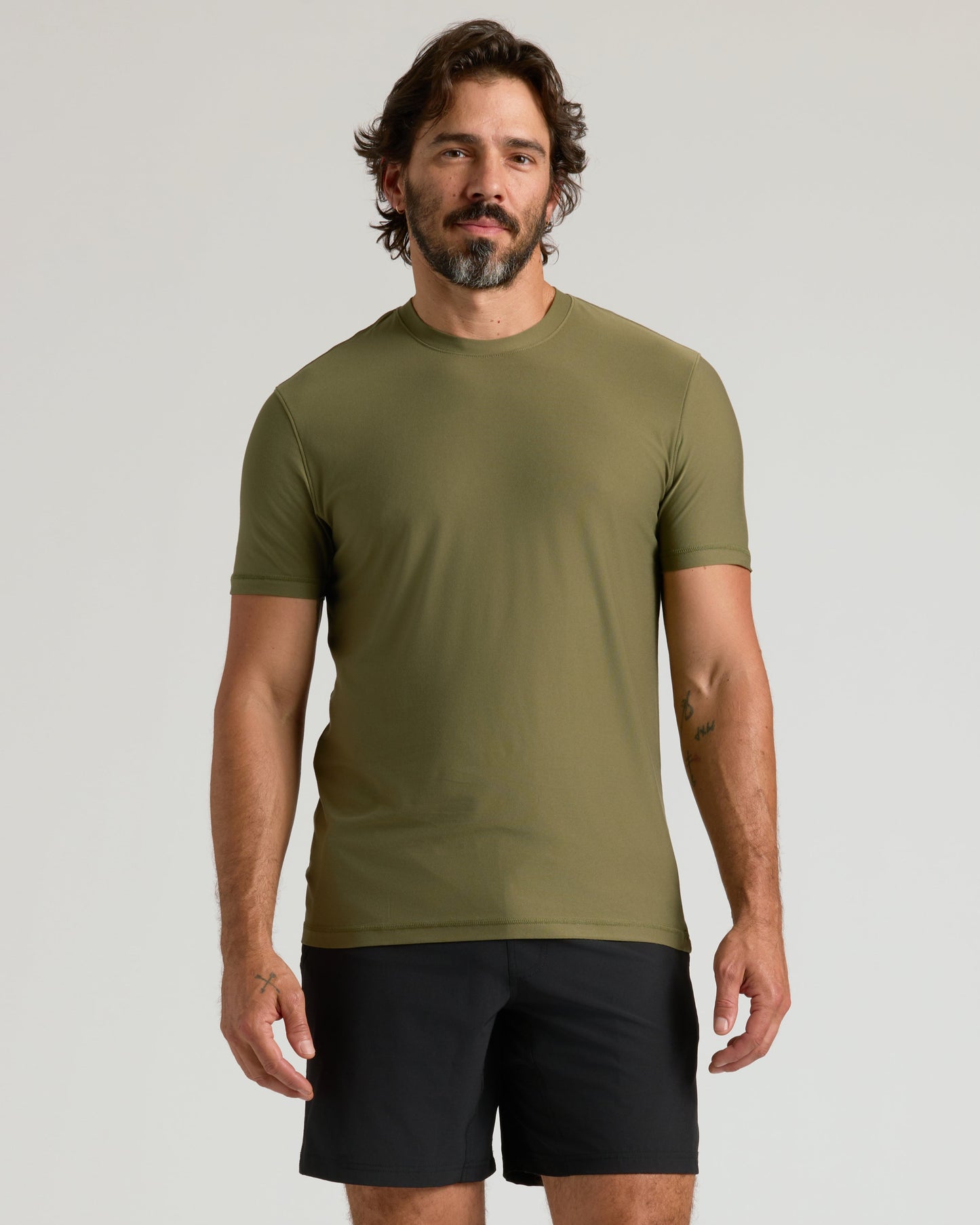 Classic Round Neck T-Shirt - Military Green