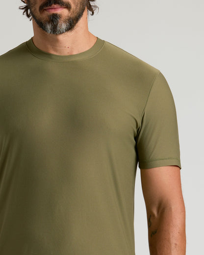 Classic Round Neck T-Shirt - Military Green