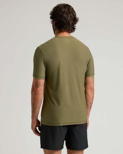 Classic Round Neck T-Shirt - Military Green