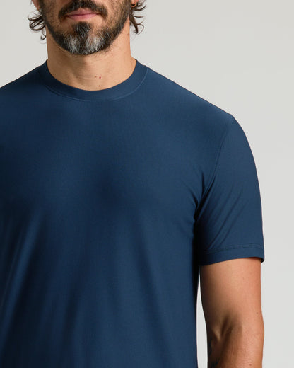 Classic Round Neck T-Shirt - Navy Blue