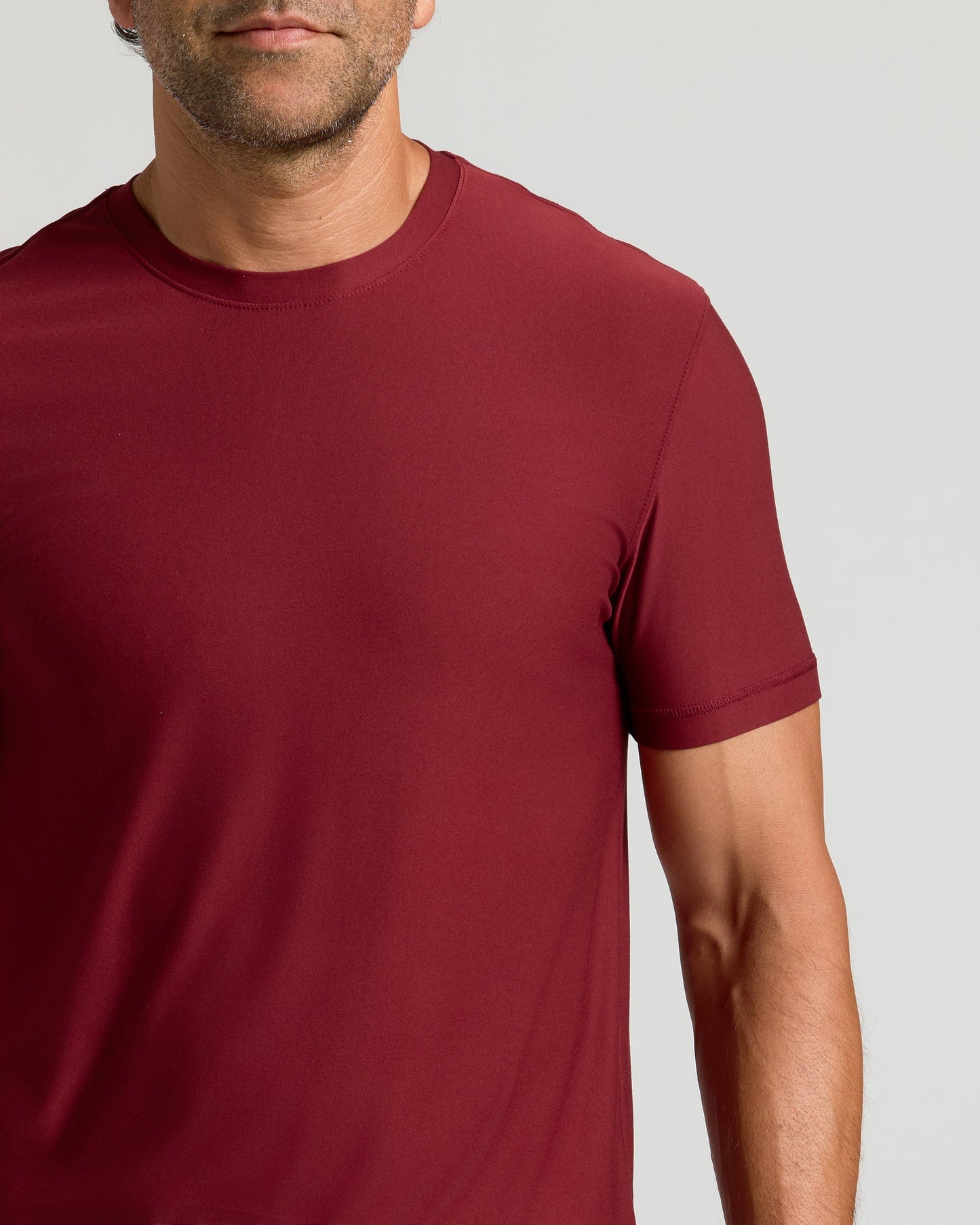 Classic Round Neck T-Shirt - Wine