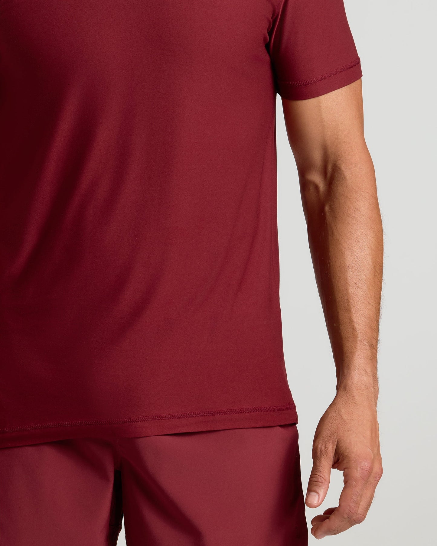 Classic Round Neck T-Shirt - Wine