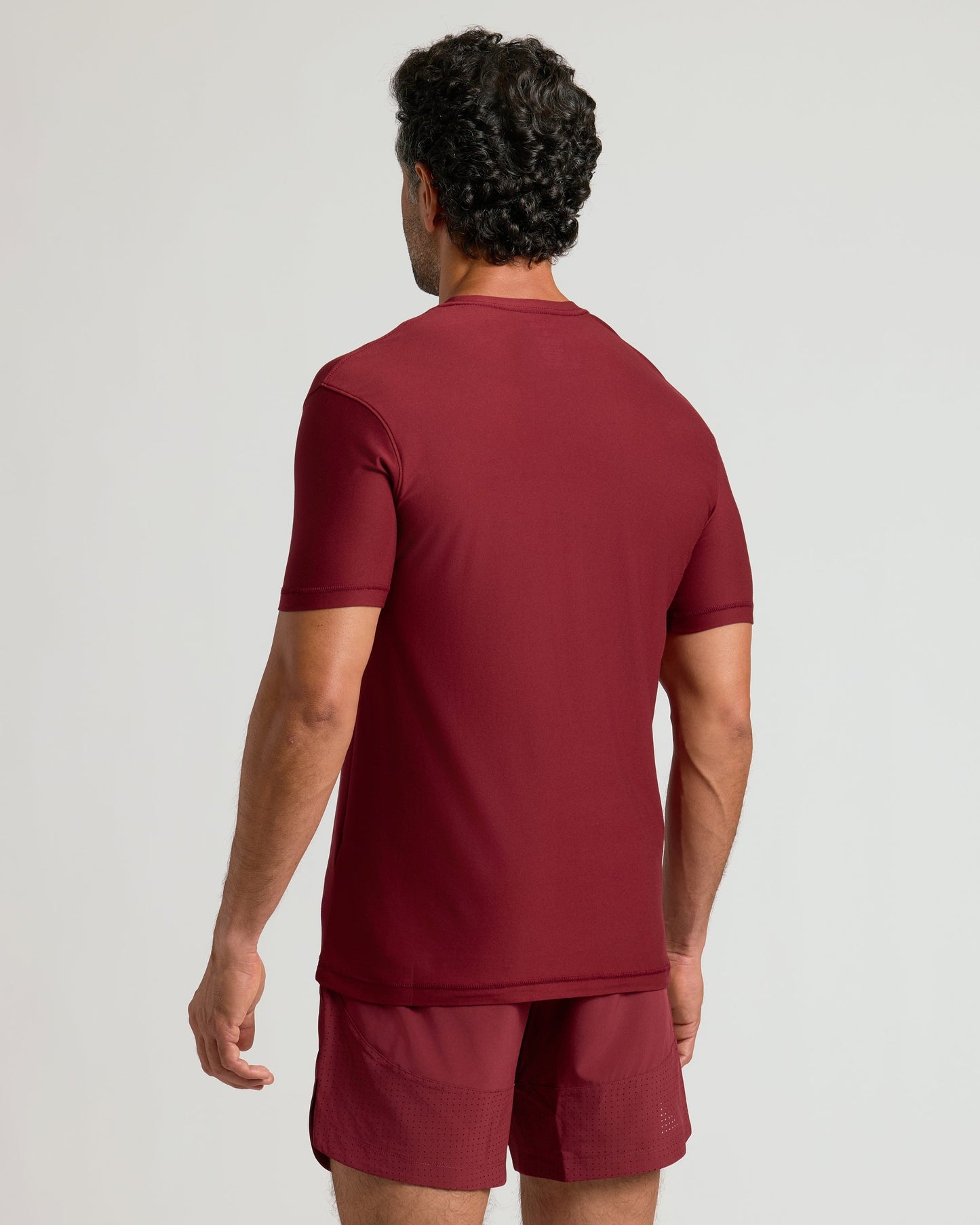 Classic Round Neck T-Shirt - Wine