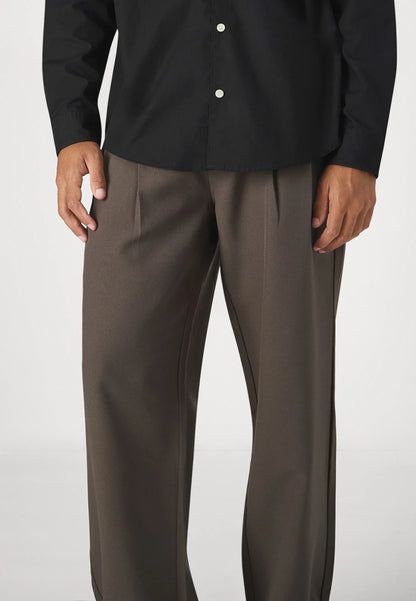 Men's Premium Fit Tailored Trousers - Brown