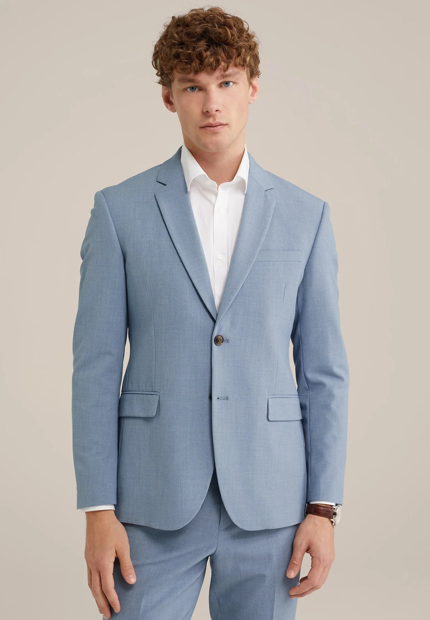 Men's Regular Fit Tailored Blazer - Light Blue