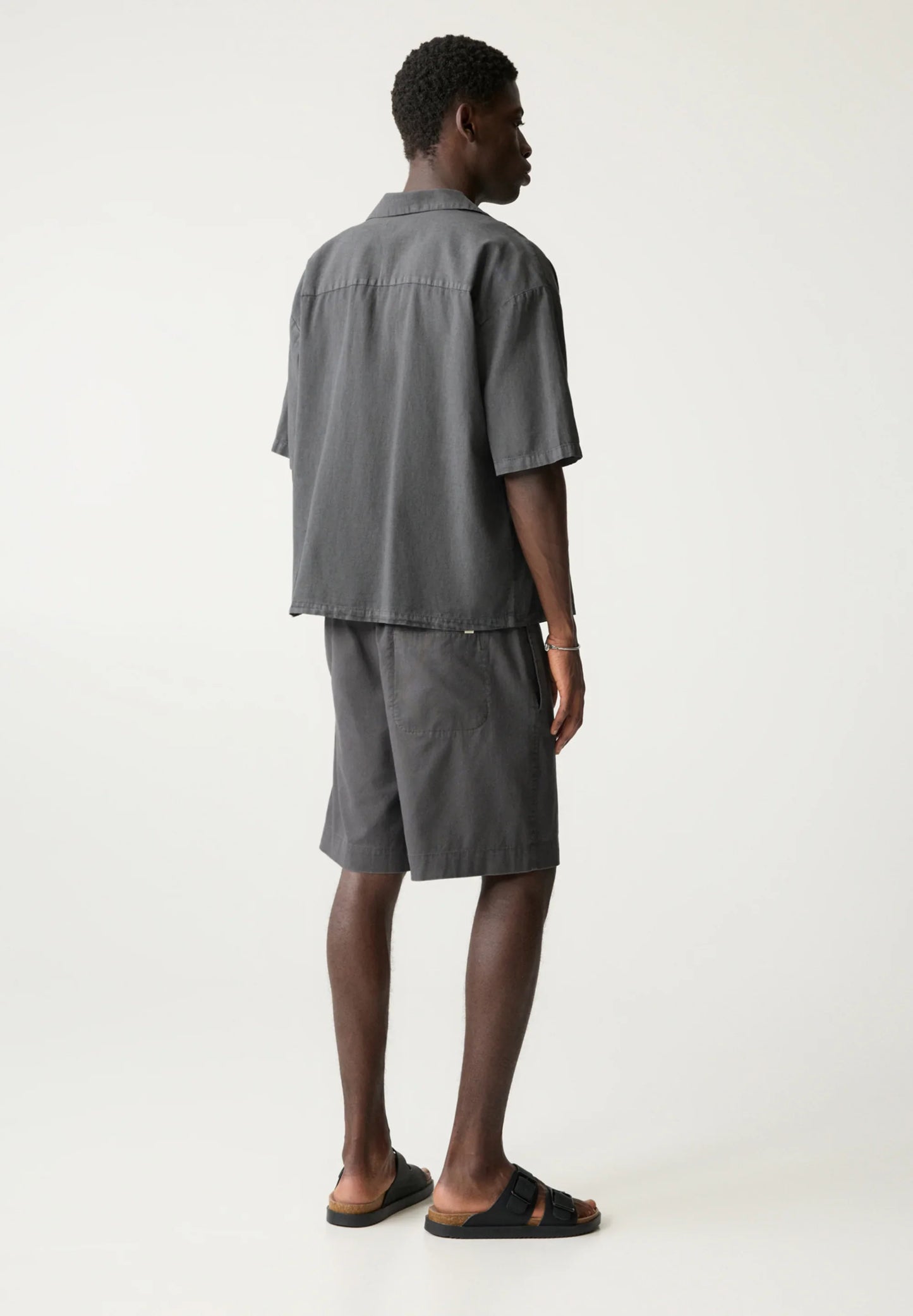 Classic Linen Shirt - Dark Grey