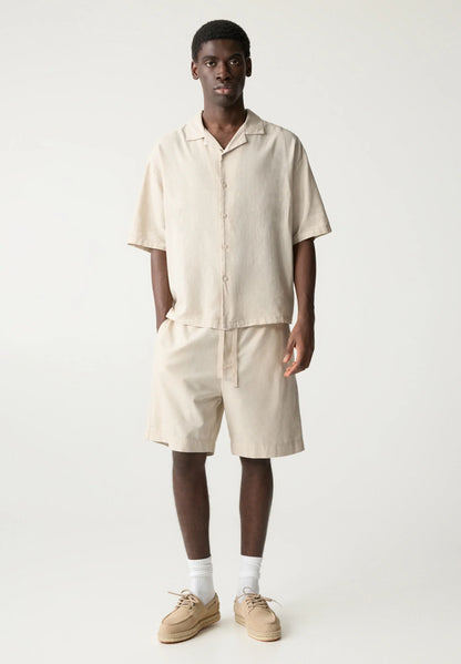Linen Shorts - Beige