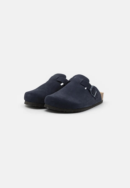 Men's Suede Sandals - Navy Blue