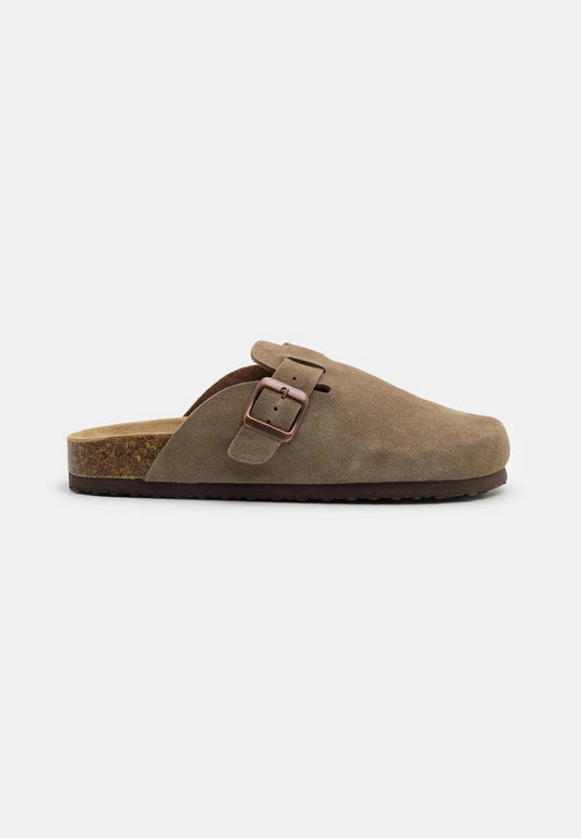 Men's Suede Sandals - Brown