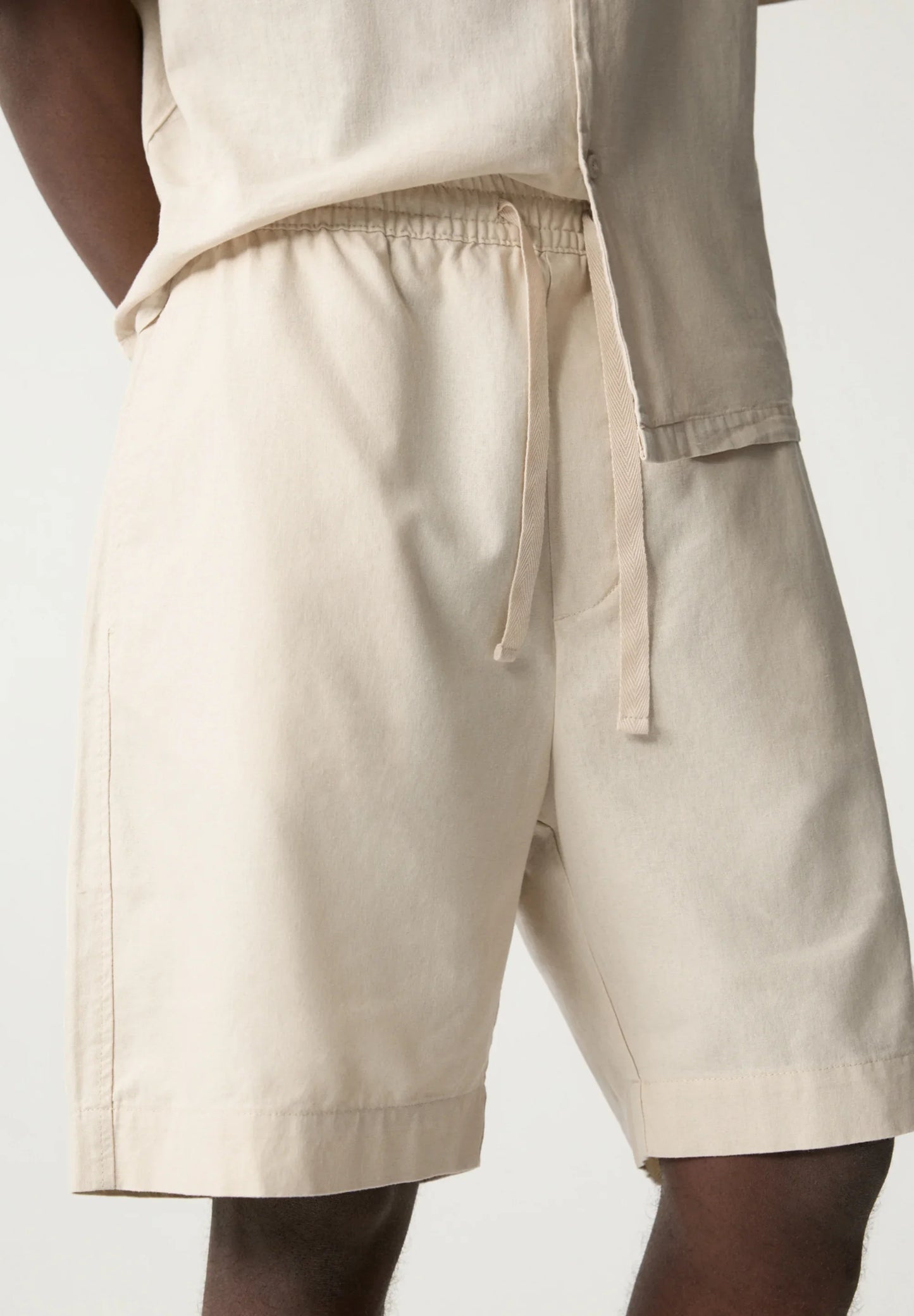 Linen Shorts - Beige