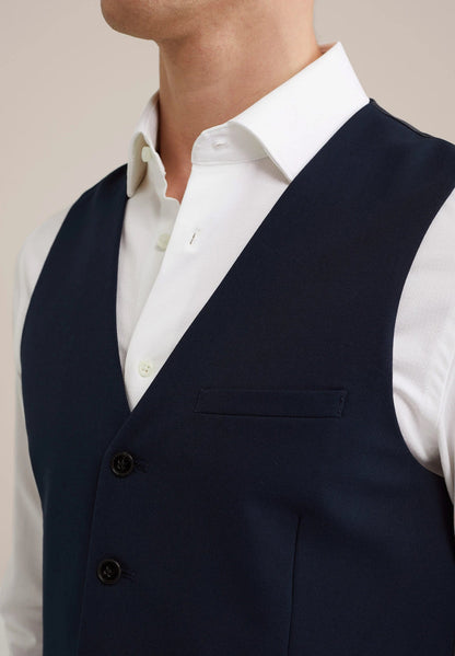 Men's Regular Fit Tailored Waistcoat - Navy Blue