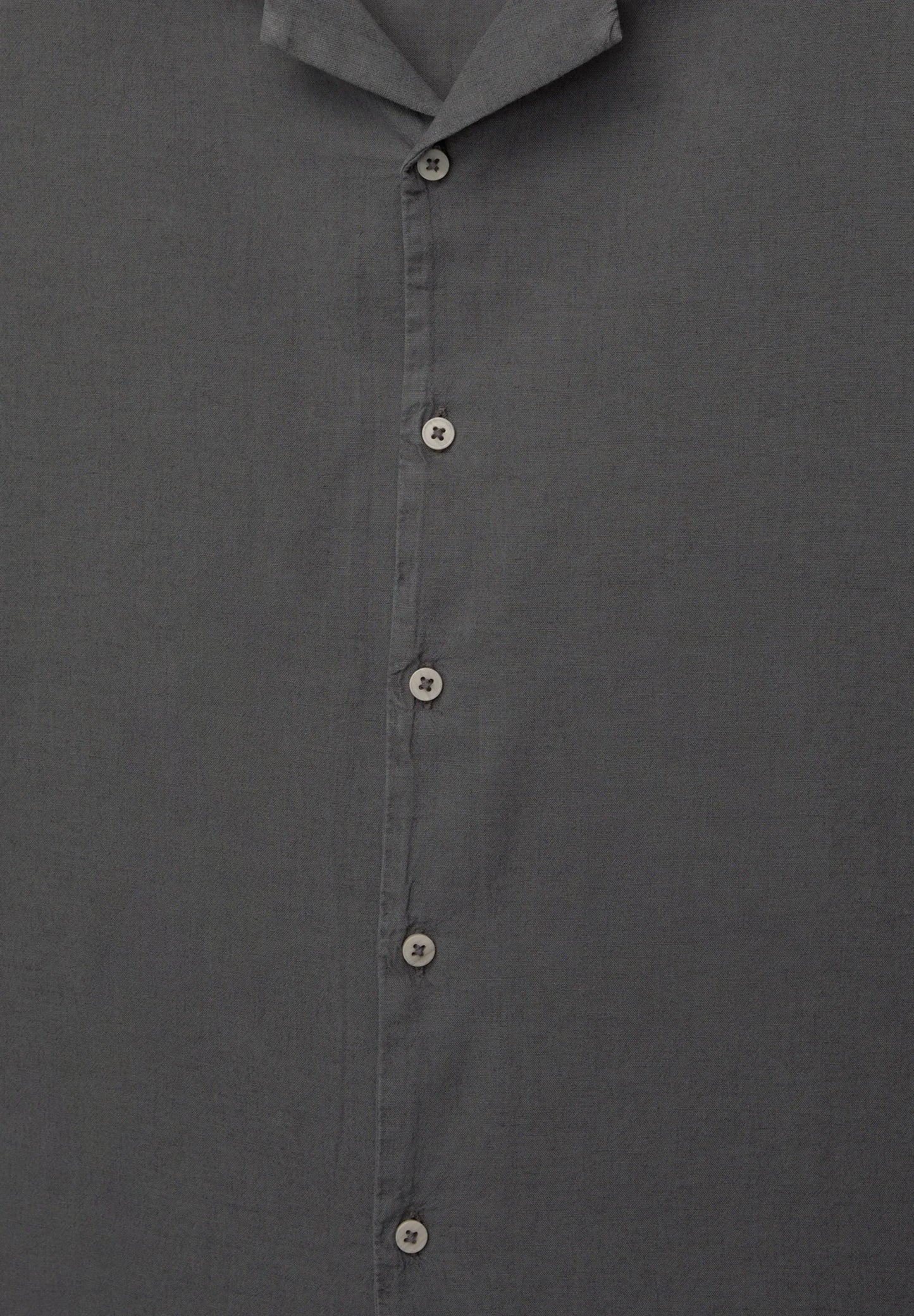 Classic Linen Shirt - Dark Grey