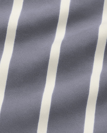 Striped Chambray Business Shirt - Navy Blue