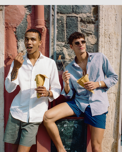Classic Linen Shirt - Grey
