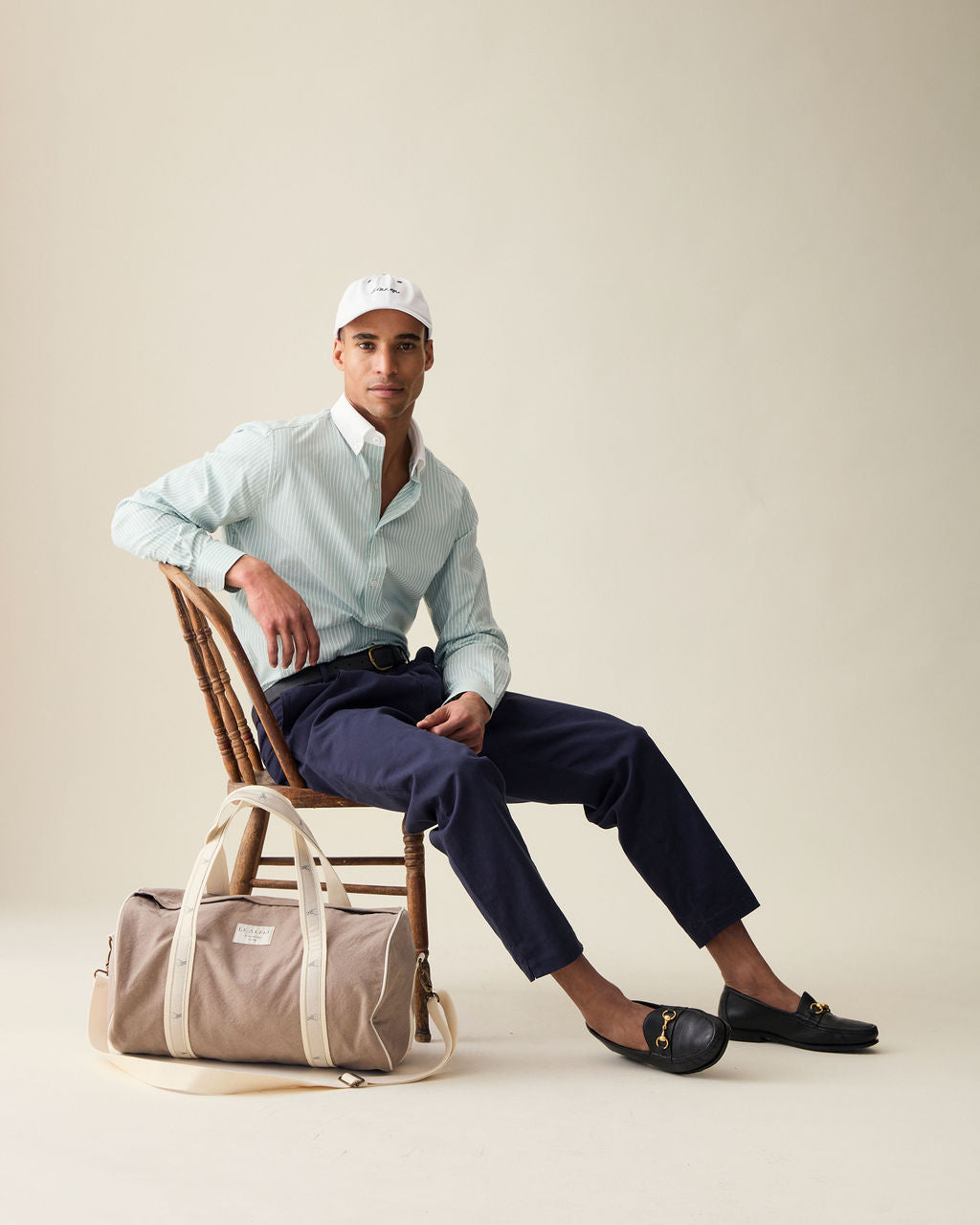 Striped Cotton Dress Shirt - Pistachio Green