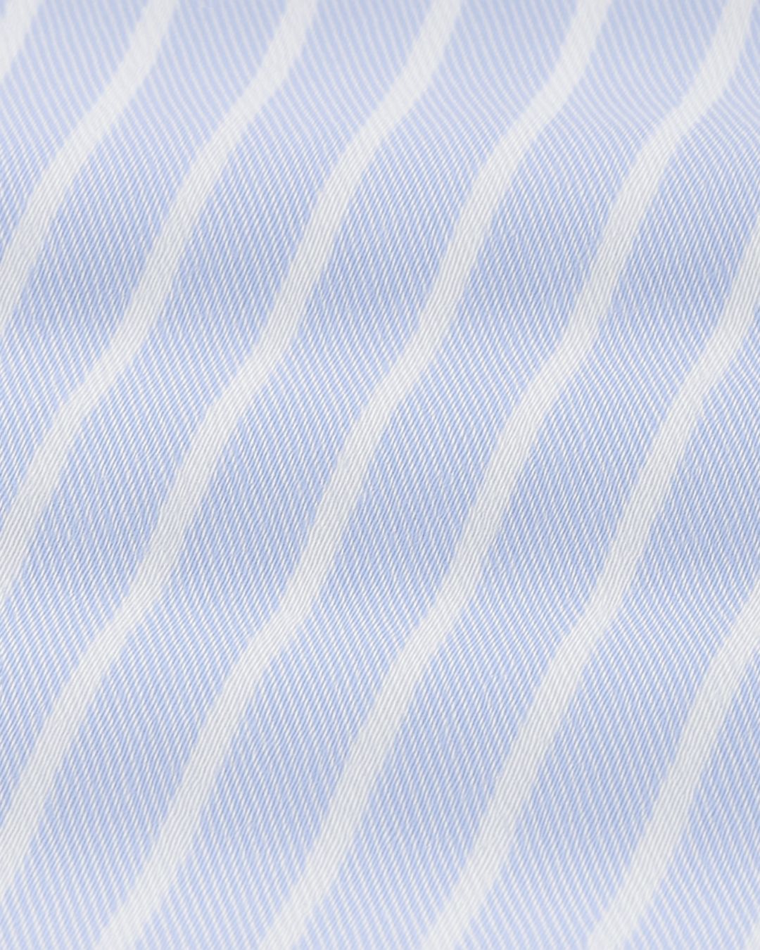Striped Cotton Shirt - Light Blue