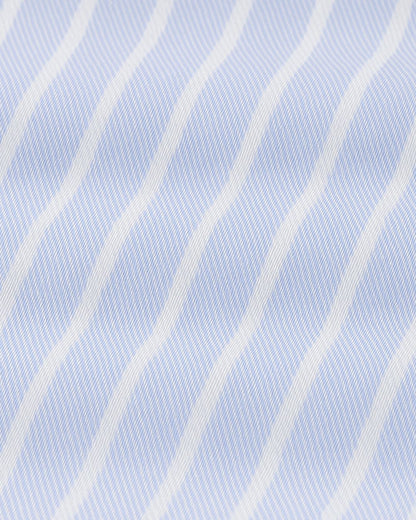 Striped Cotton Shirt - Light Blue