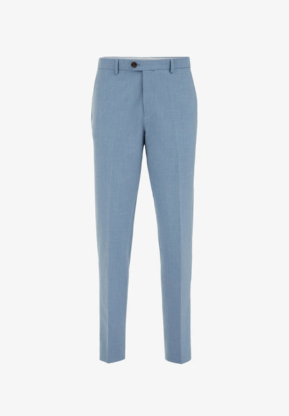 Regular Fit Tailored Trousers - Light Blue