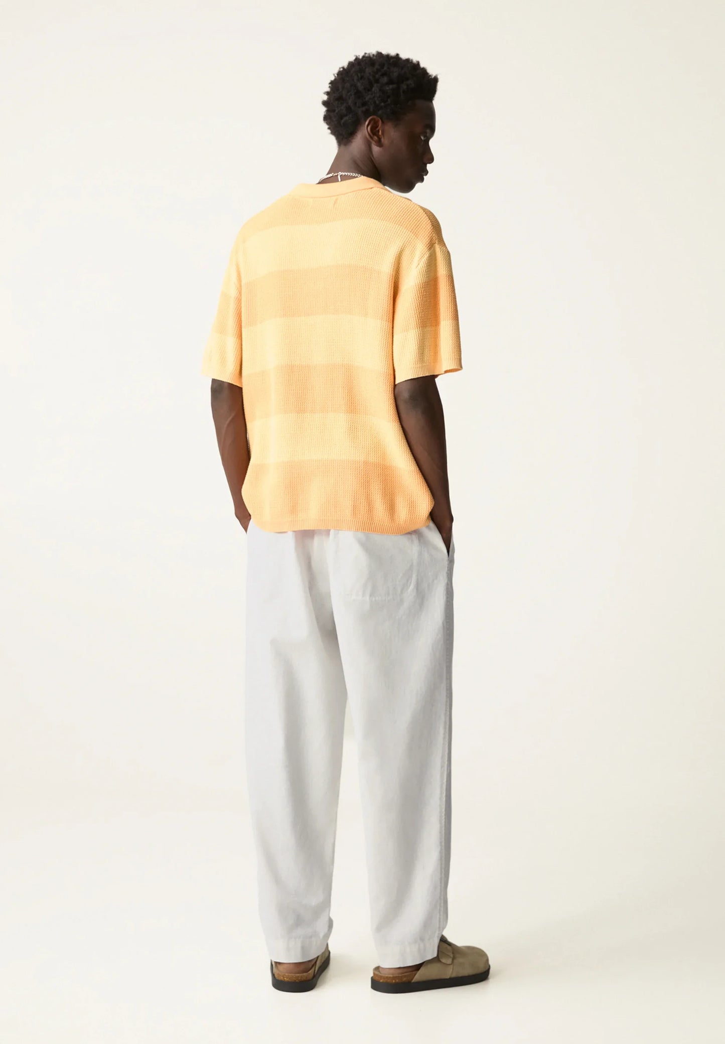 Blend Linen Trousers - White