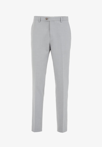Regular Fit Tailored Trousers - Light Grey