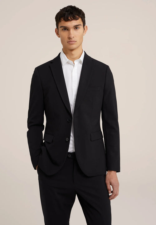 Men's Regular Fit Tailored Blazer - Black