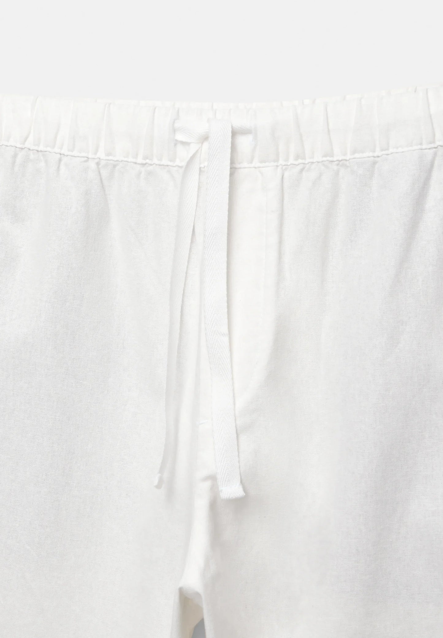 Blend Linen Trousers - White