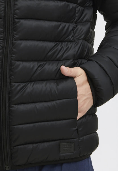 Ultralight Nylon Puffer Jacket - Black