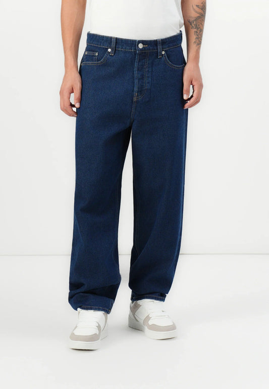 Baggy Jeans Trousers - Dark Blue