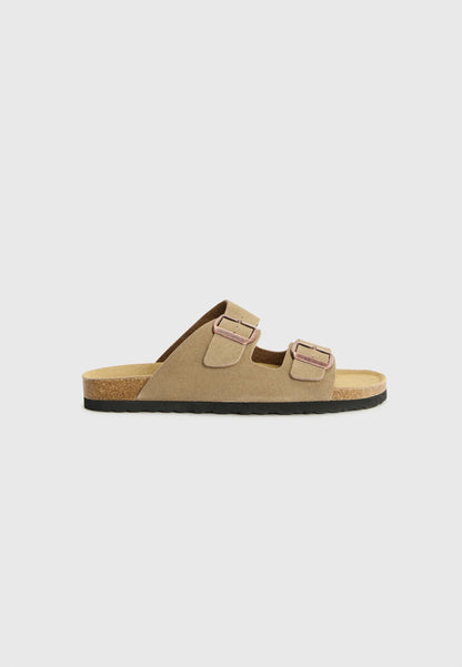 Rully Leather Sandals - Brown