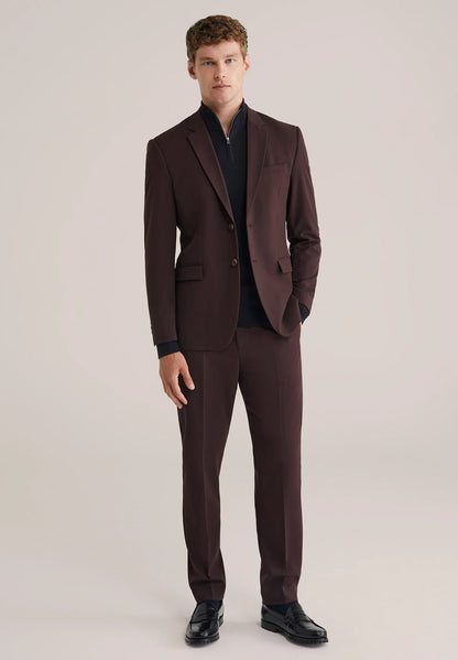Men's Regular Fit Tailored Blazer - Brown