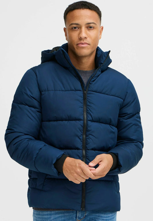 Ultralight Puffer Jacket with Hood - Blue