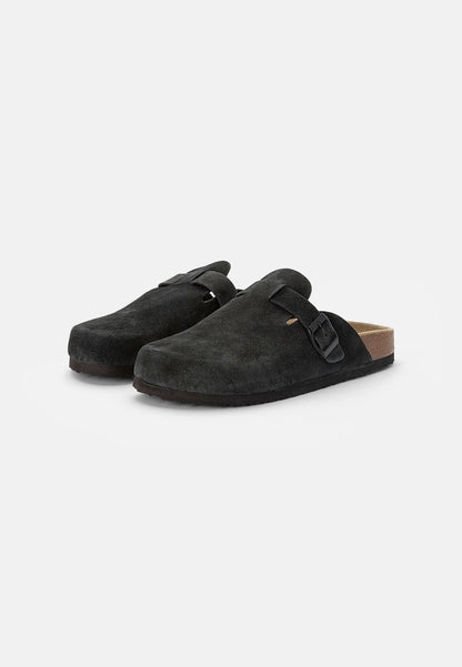 Men's Suede Sandals - Black