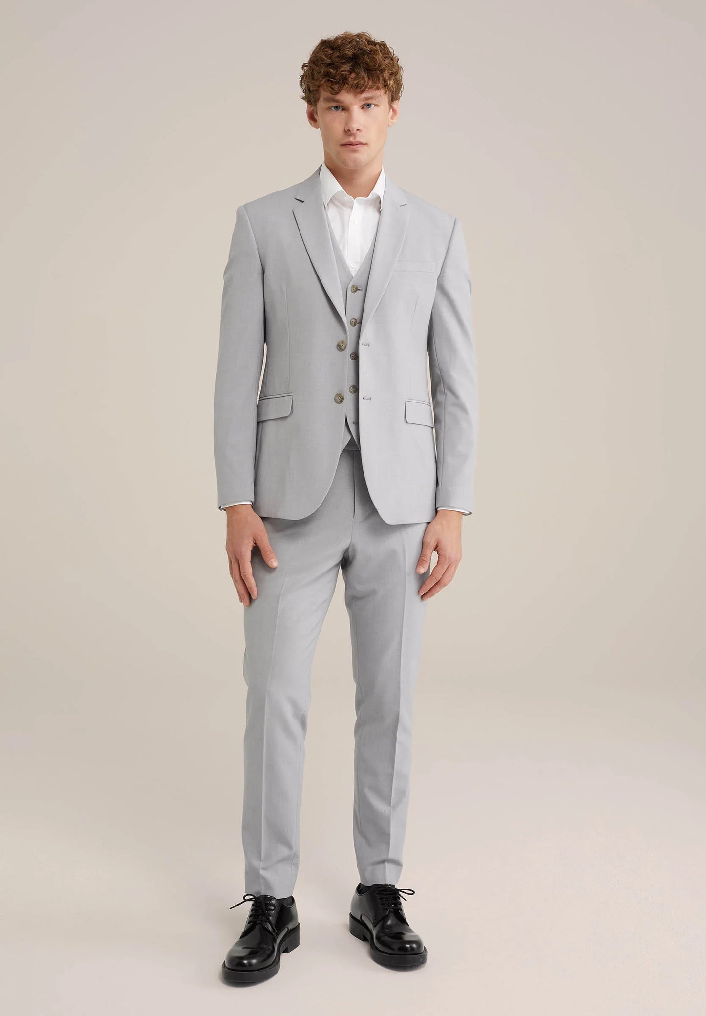 Men's Regular Fit Tailored Blazer - Light Grey