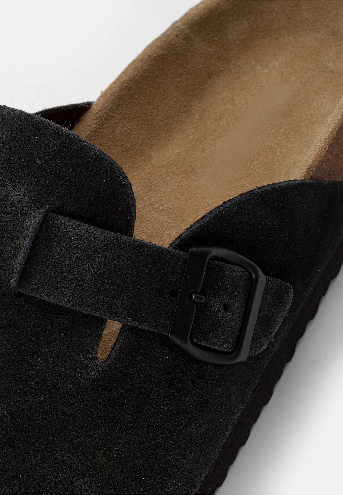 Men's Suede Sandals - Black